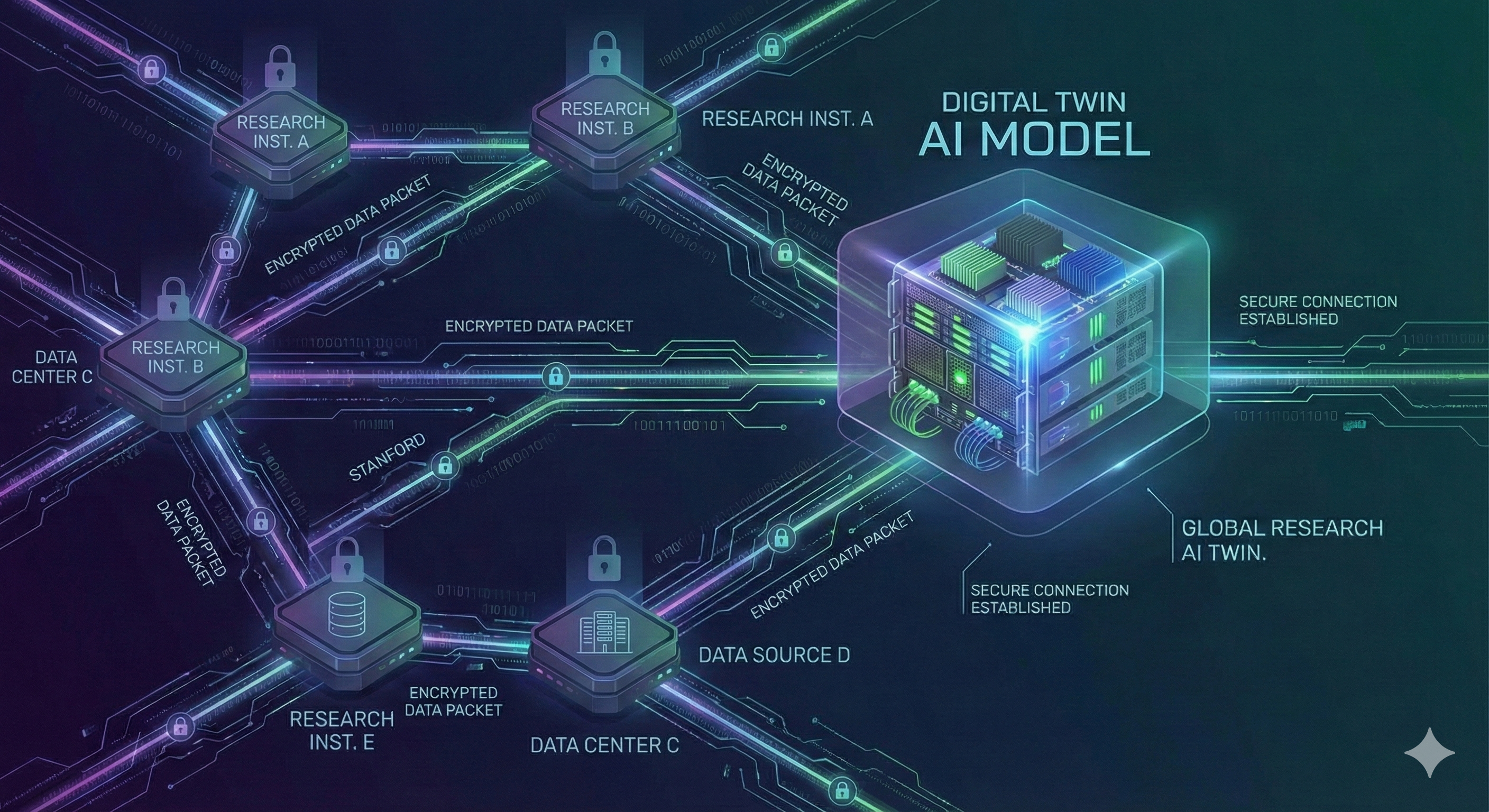 Federated learning network for digital twin AI