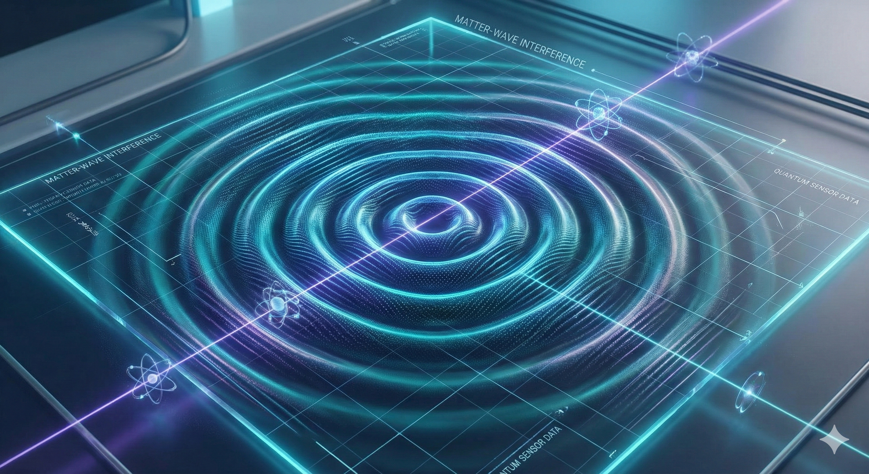 Matter-wave interference pattern visualization